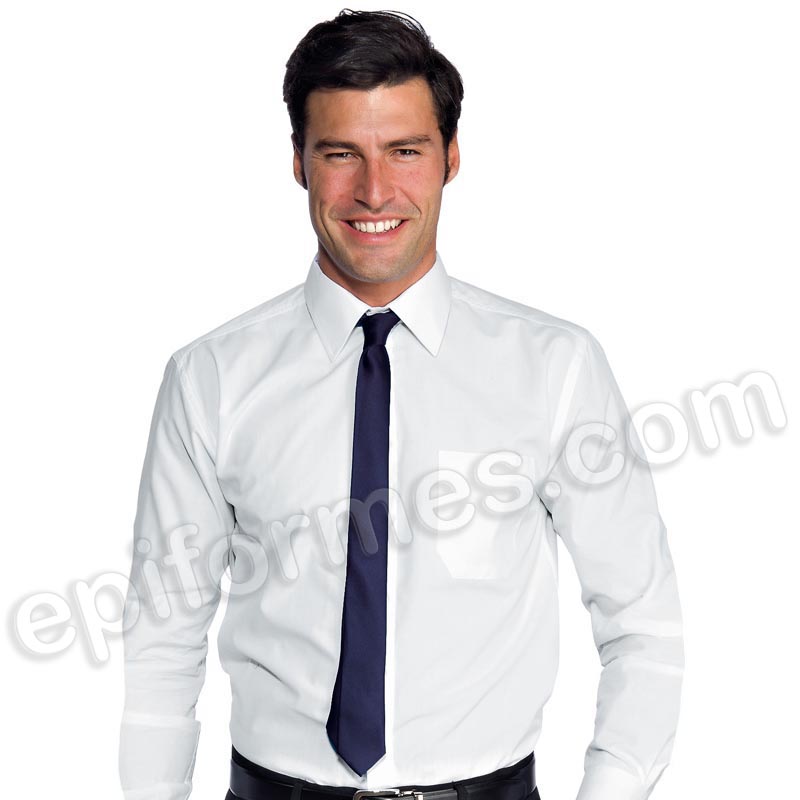 corbata fina azul marino