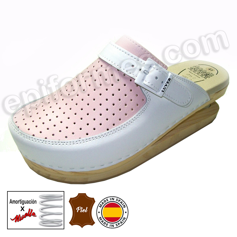 Birkenstock Mujer Zuecos LUVER Con Muelle Modelo 127/A Cuero Y