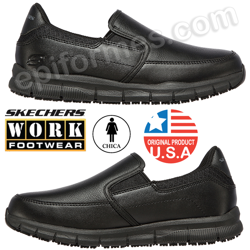 zapatos skechers de trabajo para mujer originales
