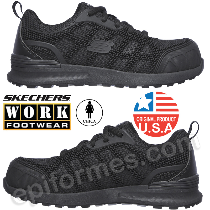 Zapatilla SEGURIDAD Mujer Skechers Work: Bulklin - Ayak S1