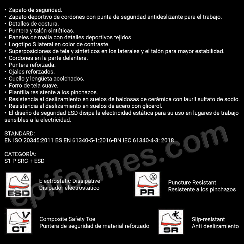 Calzado laboral skechers