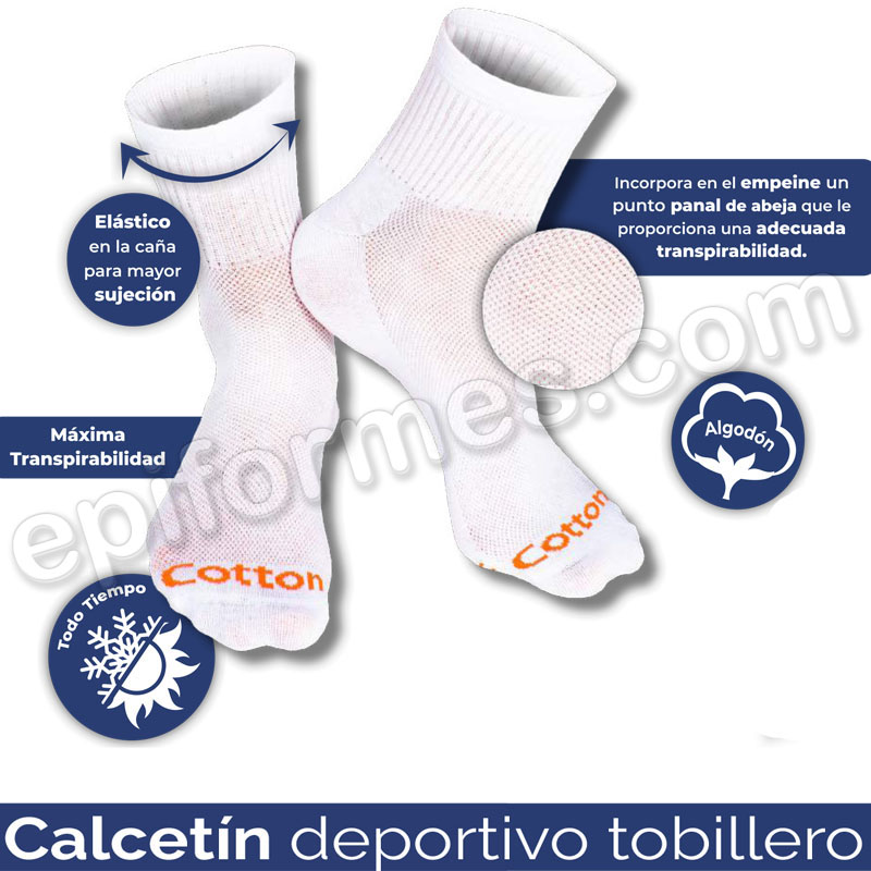 Calcetín deportivo tobillero