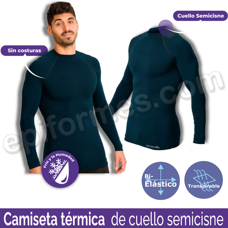 Camiseta térmica cuello semicisne