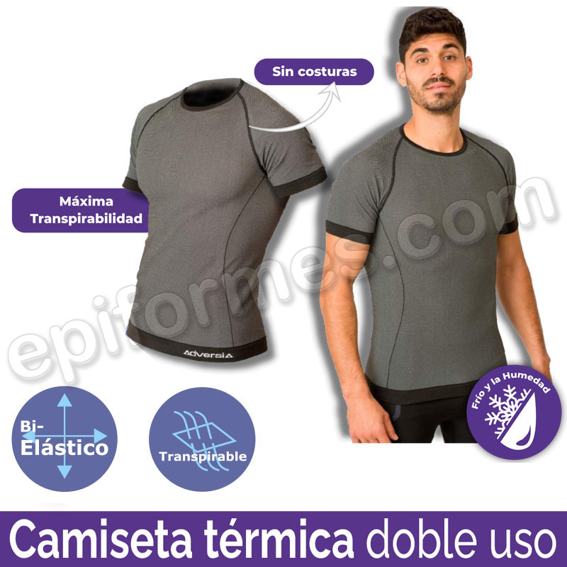 Camiseta interior microperforada manga corta