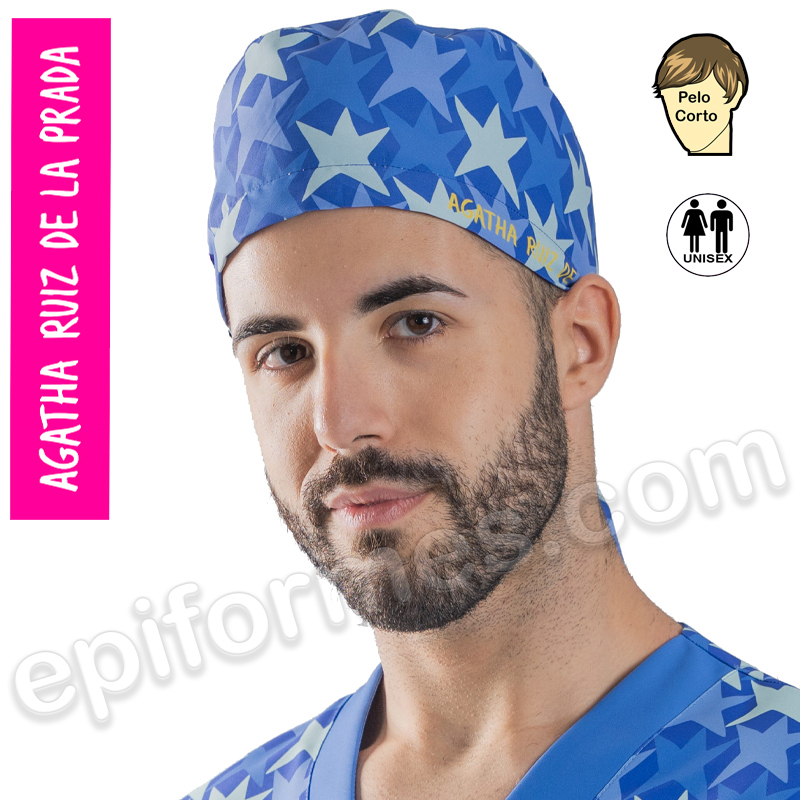 Gorro sanidad Agatha Ruiz de la Prada, azul 