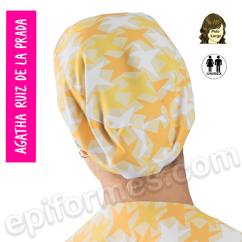 Gorro cirujano Agatha Ruiz de la Prada Cometas amarillo