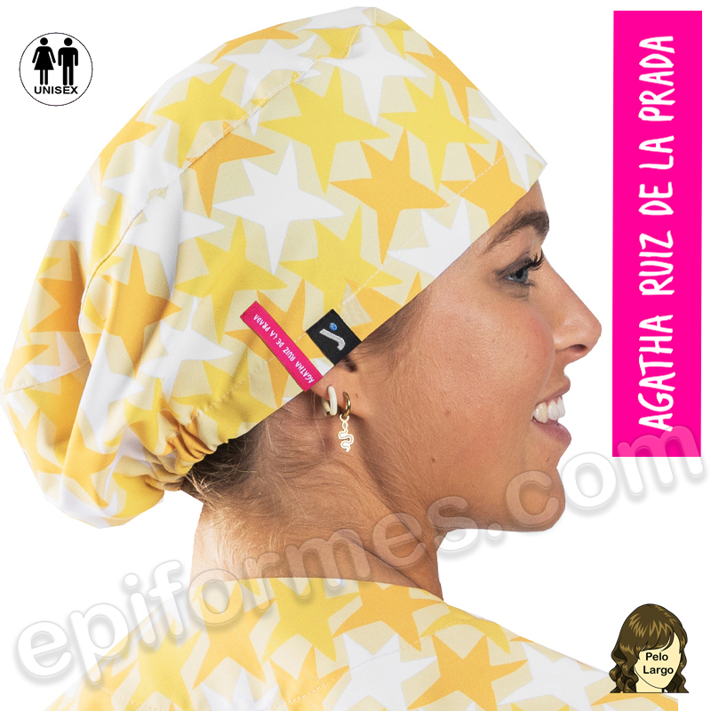 Gorro cirujano Agatha Ruiz de la Prada Cometas amarillo