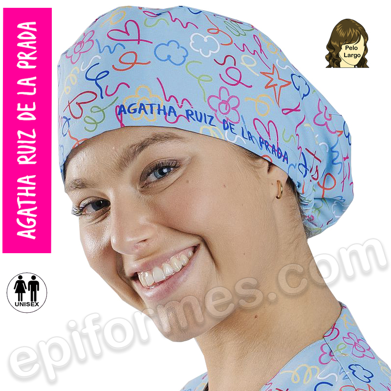 Gorro cirujano Agatha Ruiz de la Prada pinceladas