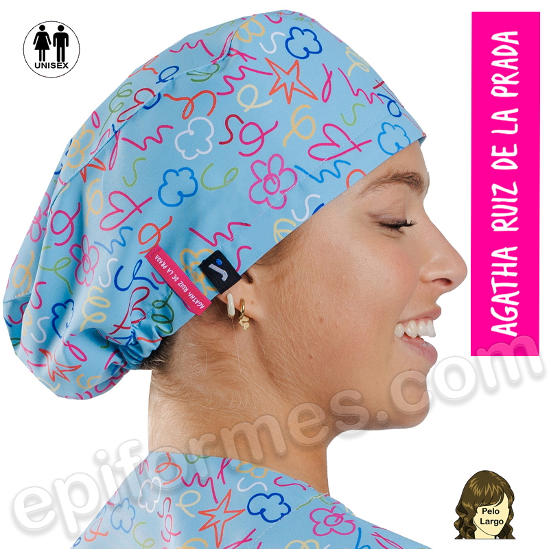 Gorro cirujano Agatha Ruiz de la Prada pinceladas