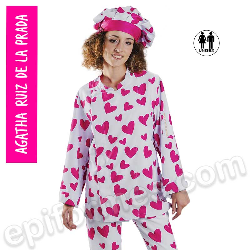 Chaqueta cocina Agatha Ruiz de la Prada corazones