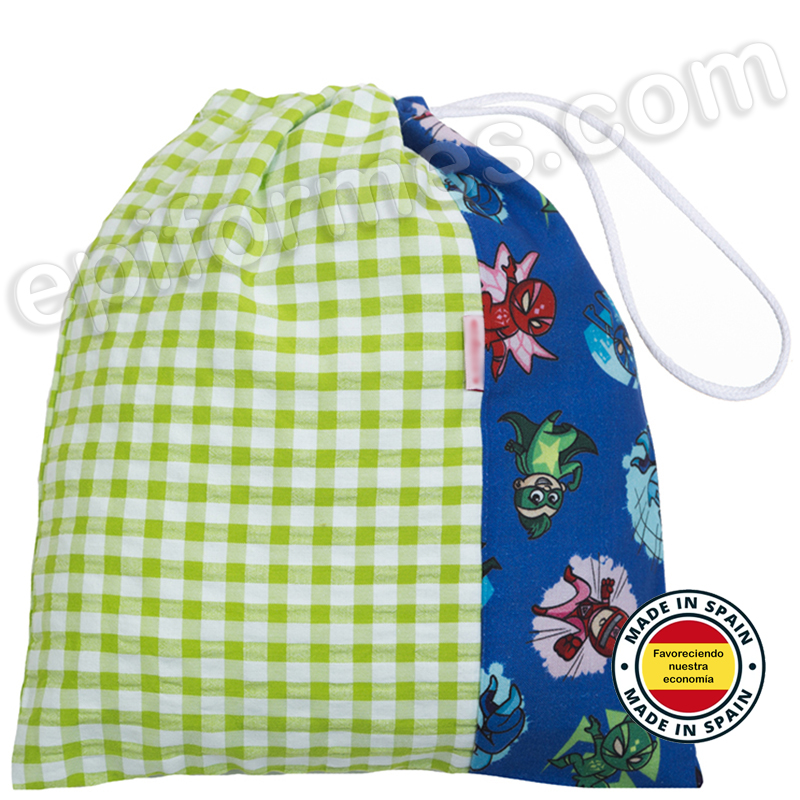 Bolsa de merienda o de muda, estampado heromask