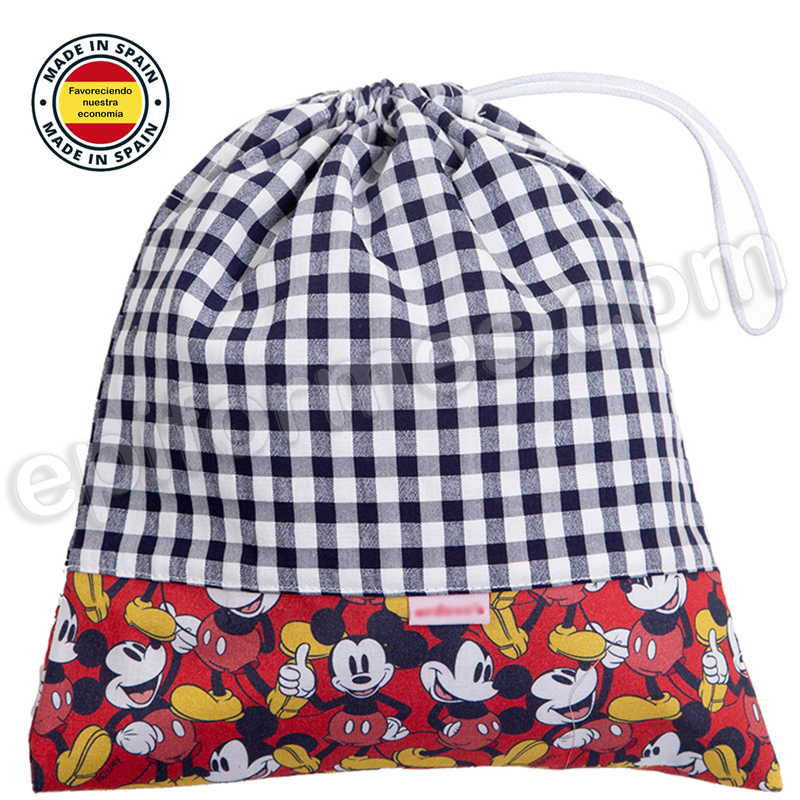 Bolsa de merienda o de muda, estampado Mickey