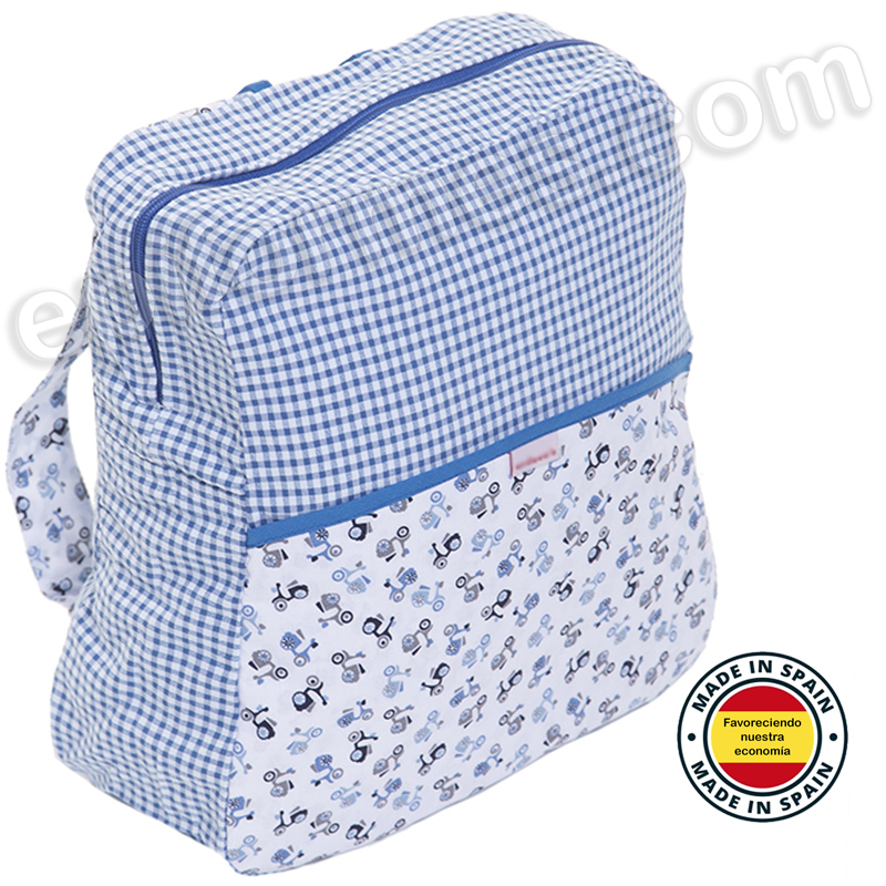 Mochila infantil motos