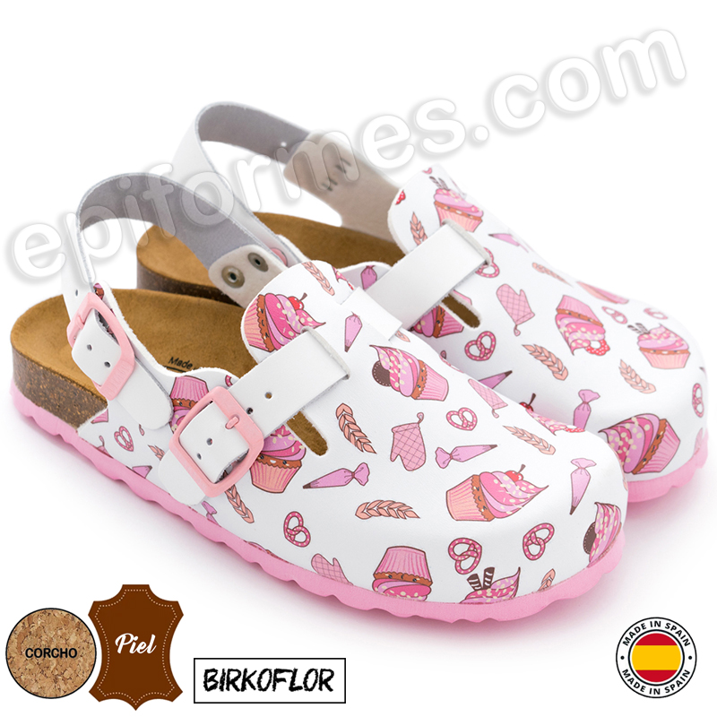 Zueco trabajo con planta de corcho, cupcake