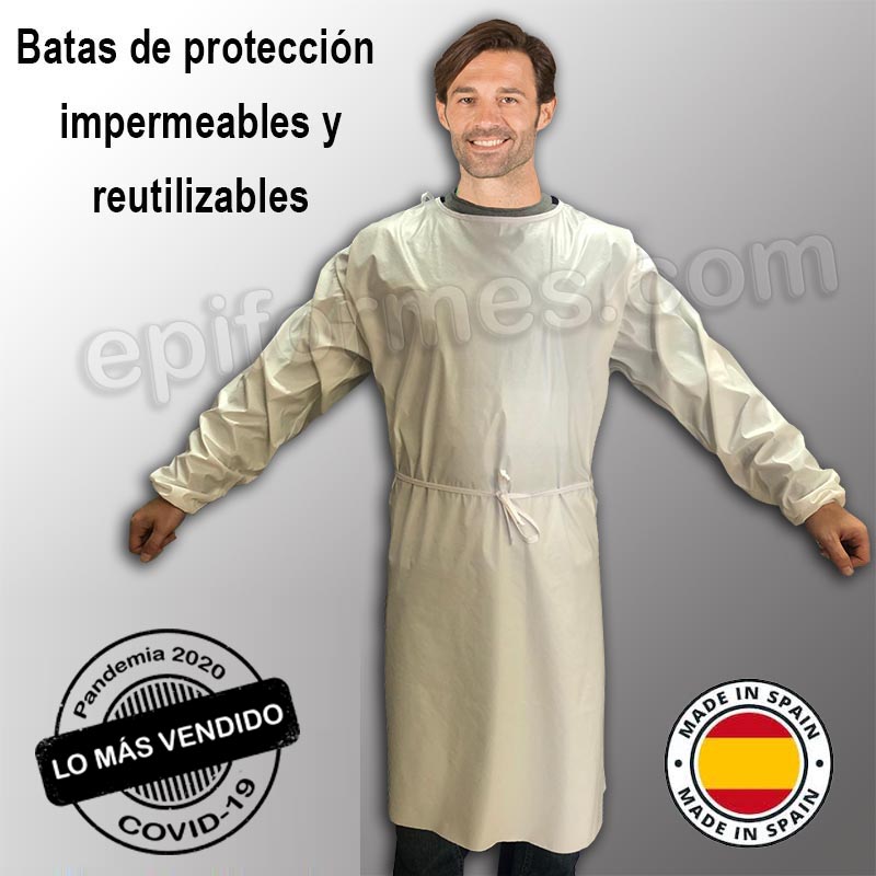 Bata impermeable reutilizable