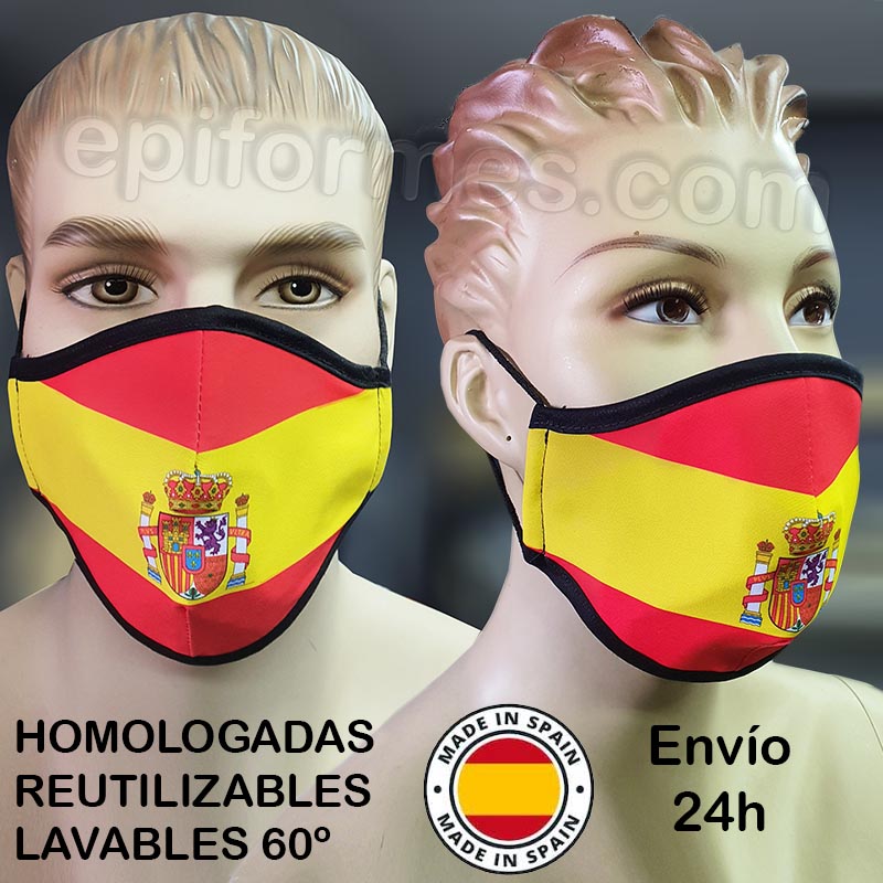 Mascarilla HOMOLOGADA BANDERA ESPAÑA