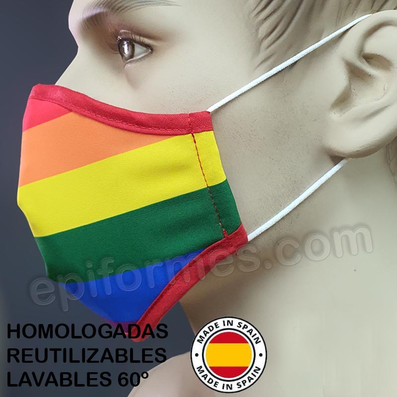 Mascarilla HOMOLOGADA ORGULLO LGBT