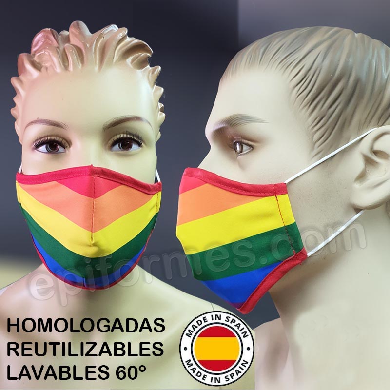 Mascarilla HOMOLOGADA ORGULLO LGBT