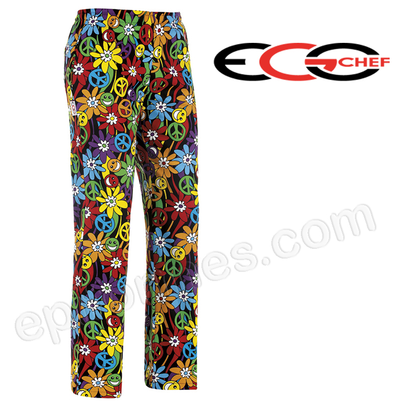 Pantalon chef cocina peace and love