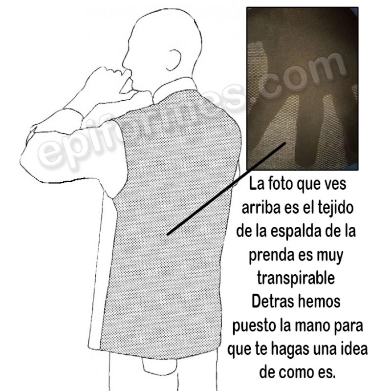 Chaqueta de cocinero air plus total negra