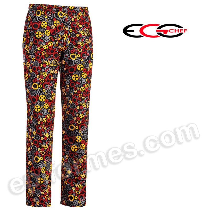 Pantalon chef cocina engranajes