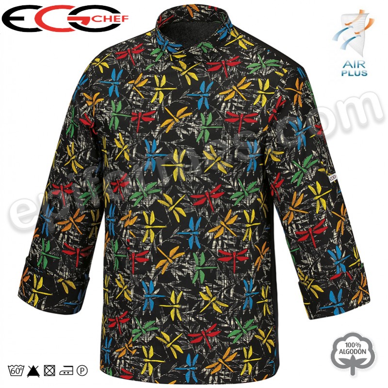 Chaqueta egochef Cocinero libélulas