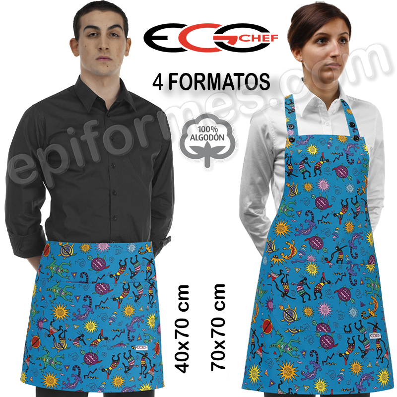 Delantales Egochef Modelo Tribal