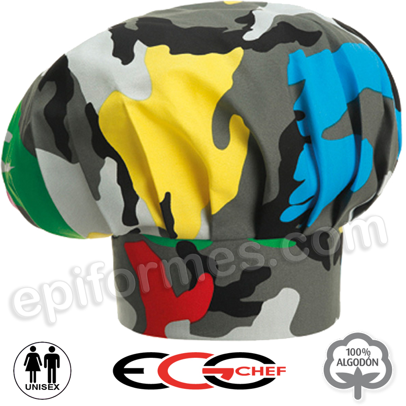 Gorro chef camuflaje