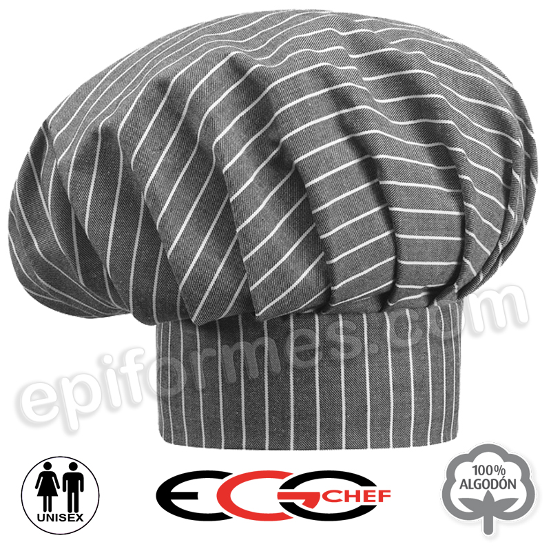 Gorro Cocina  New grey stripe