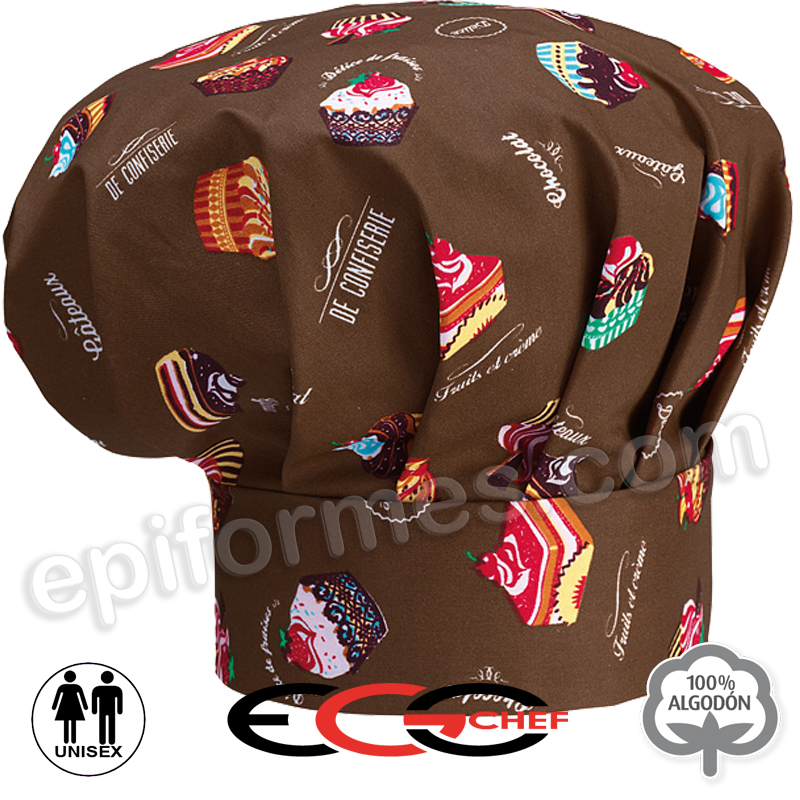 Gorro  chef de cocina dulces