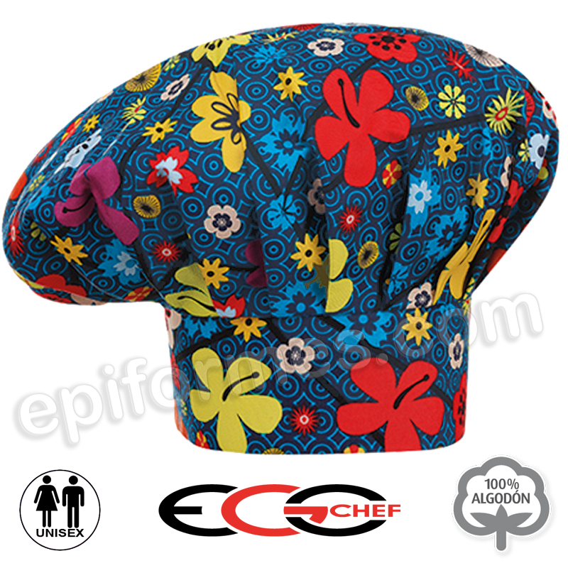 Gorro egochef flores