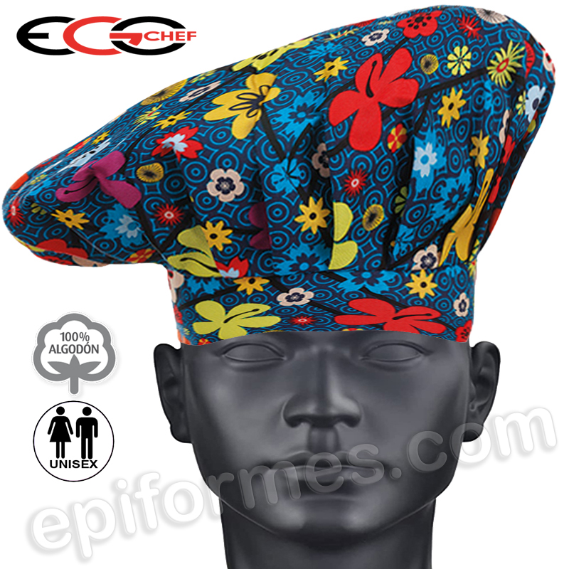 Gorro egochef flores