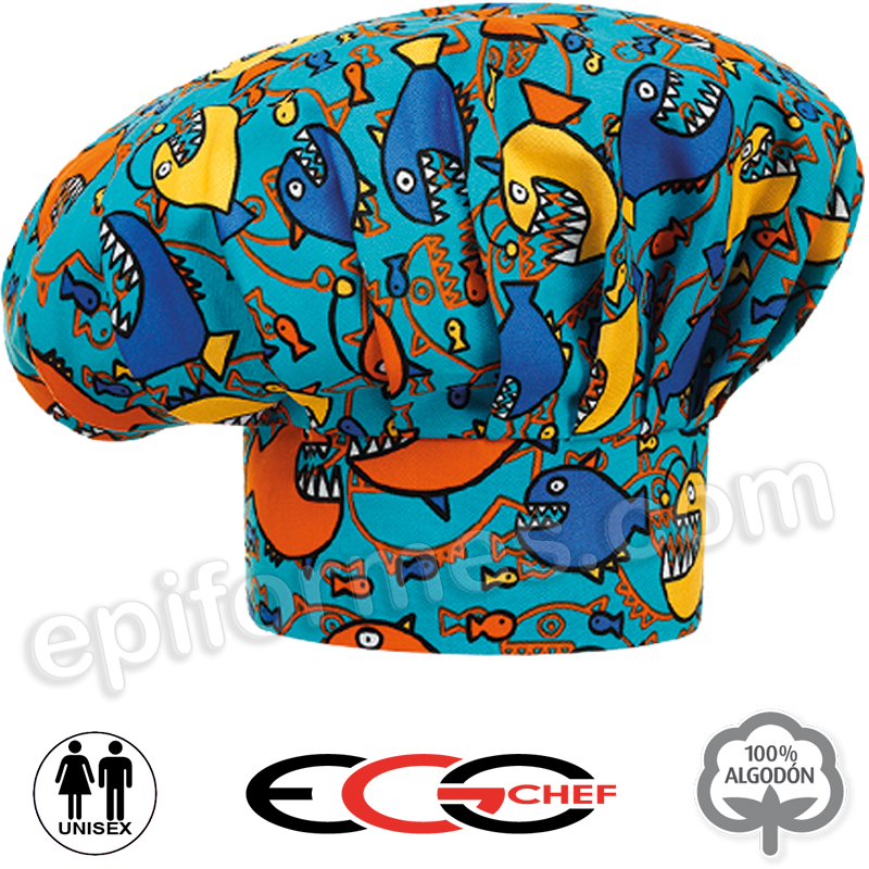 Gorro egochef peces