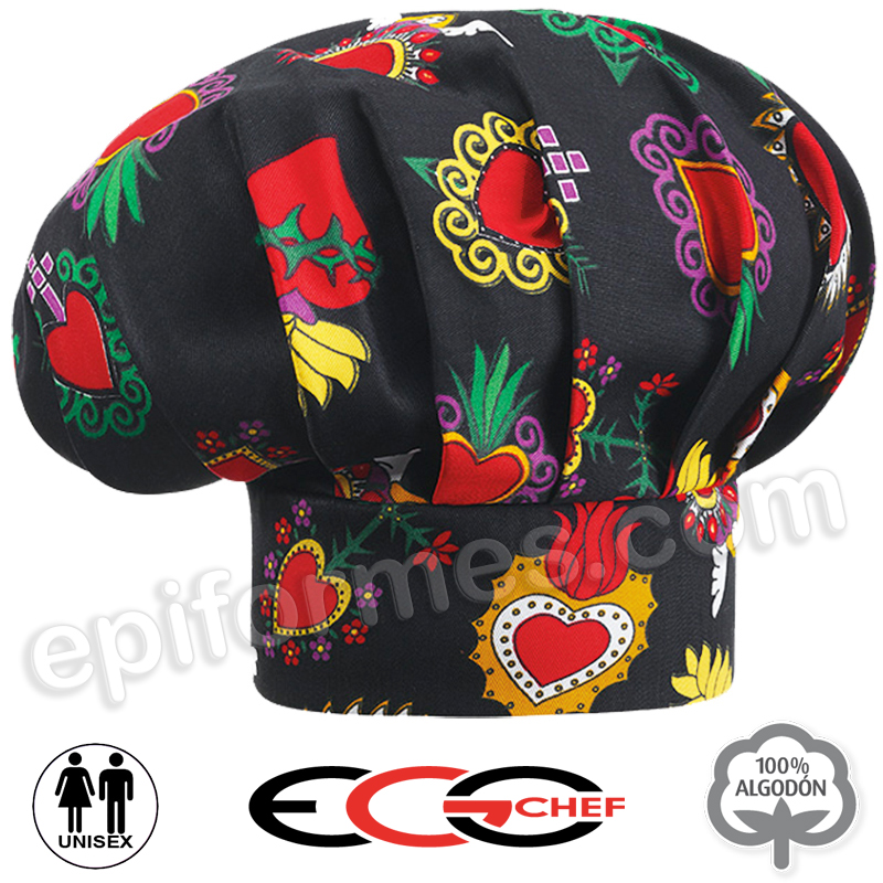 Gorro  chef  new hearts