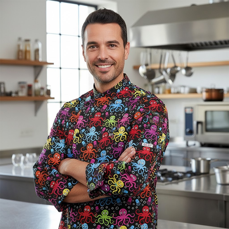 Chaqueta egochef Cocinero pulpos