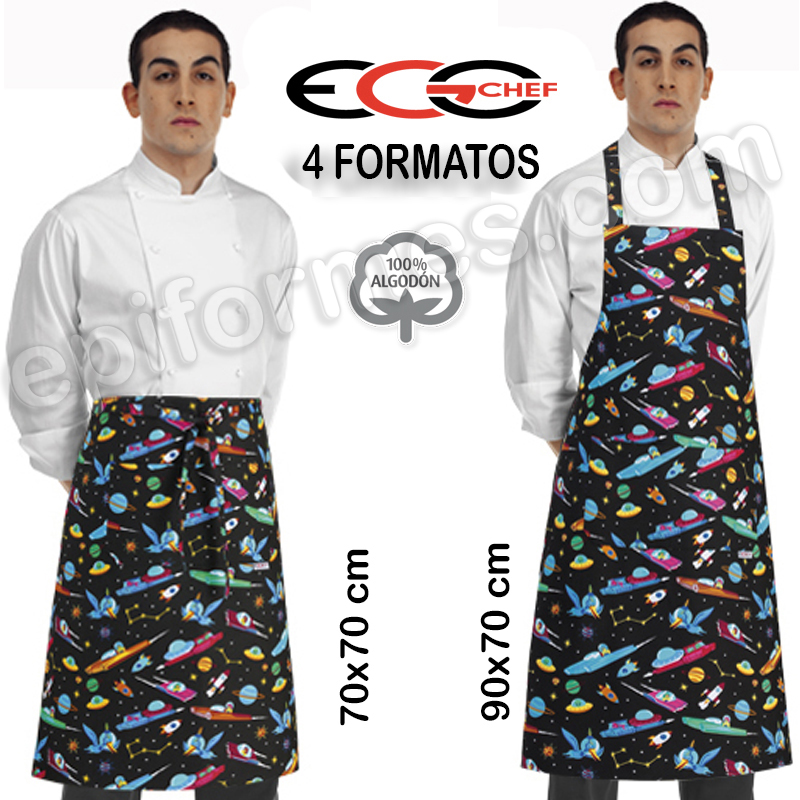 Delantales Egochef, Espacio