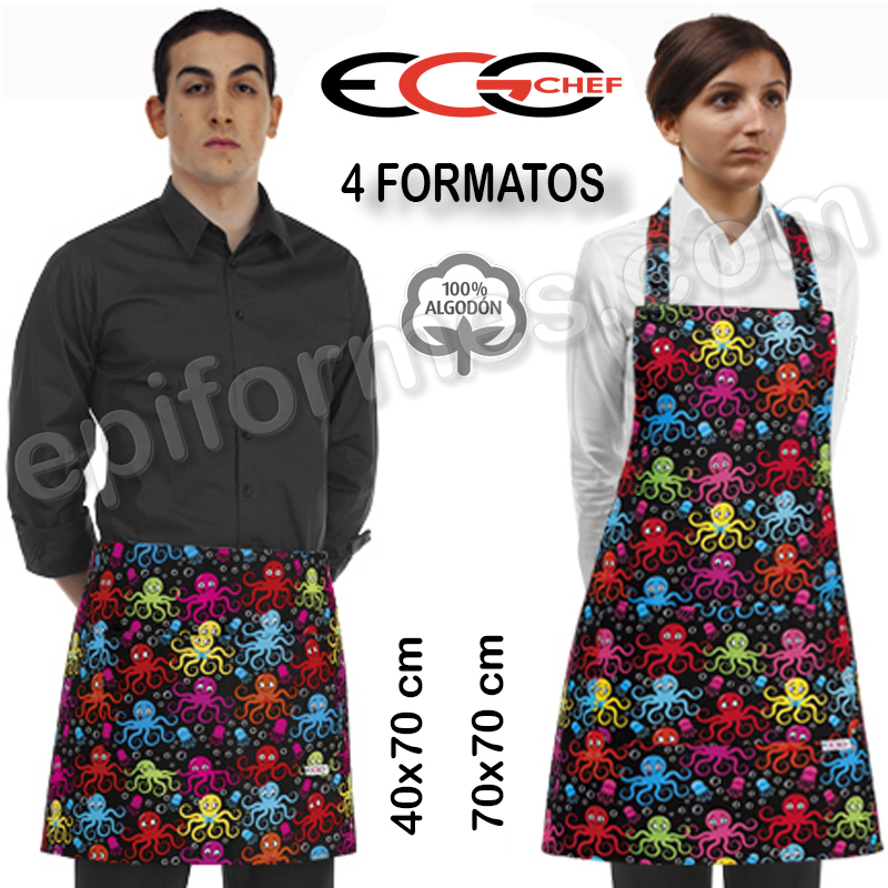 Delantales Egochef, pulpos