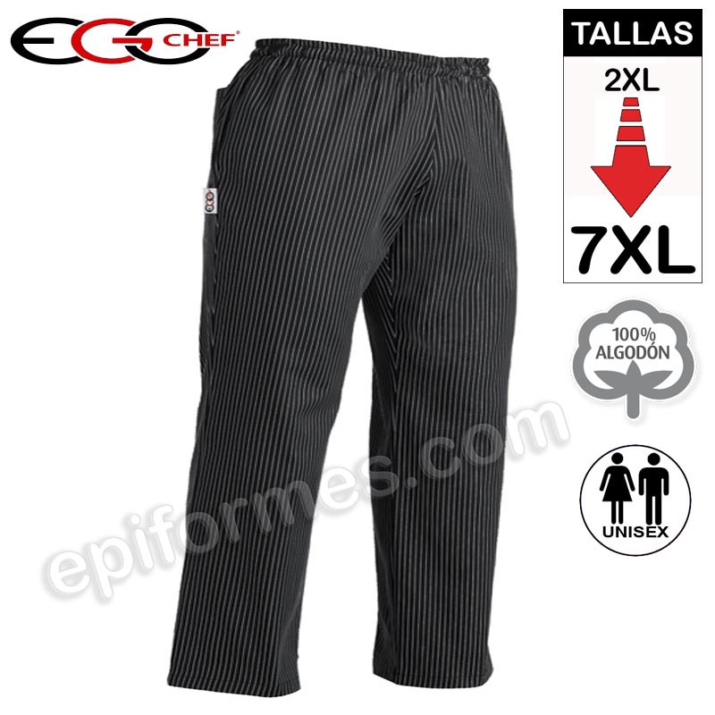 Pantalon talla especial hasta 7XL rayas