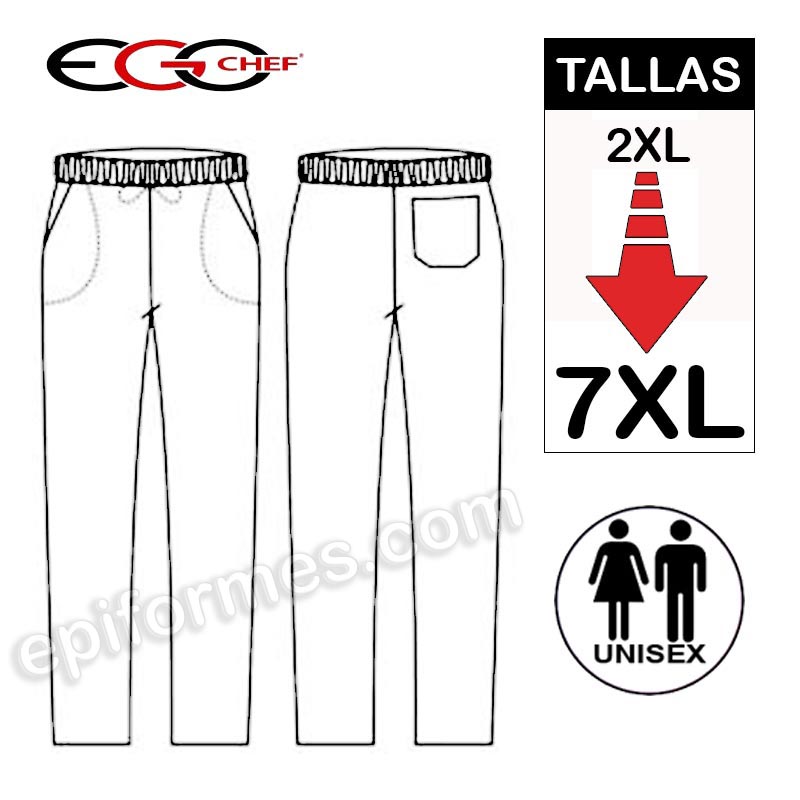 Pantalon talla especial hasta 7XL cuadros