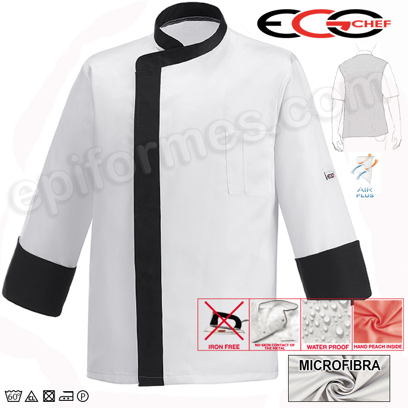 Chaqueta cocina Extra Dry  blanca/negro