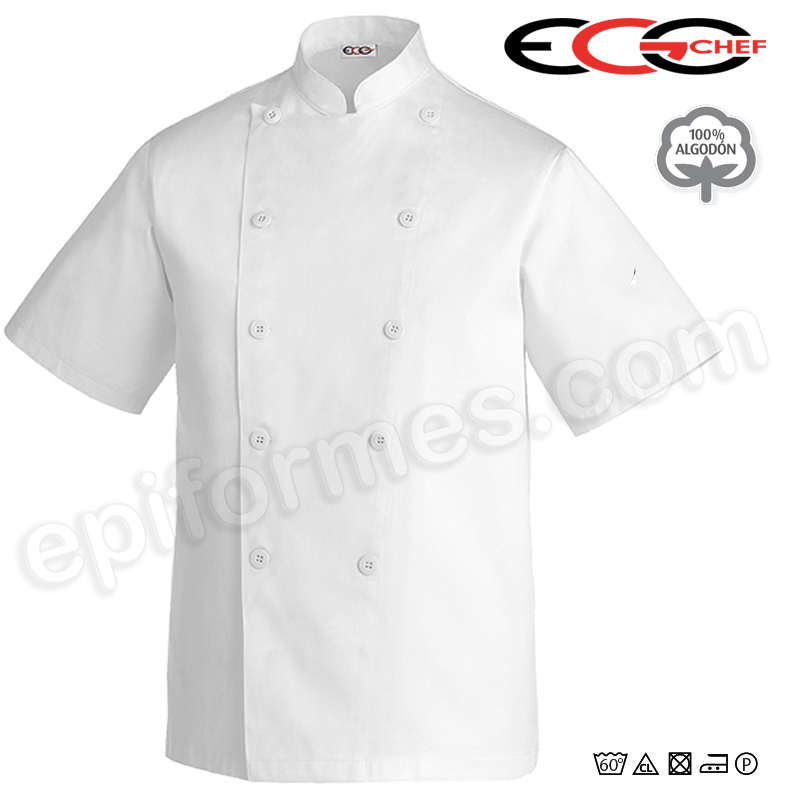 Chaqueta cocina clásica manga corta