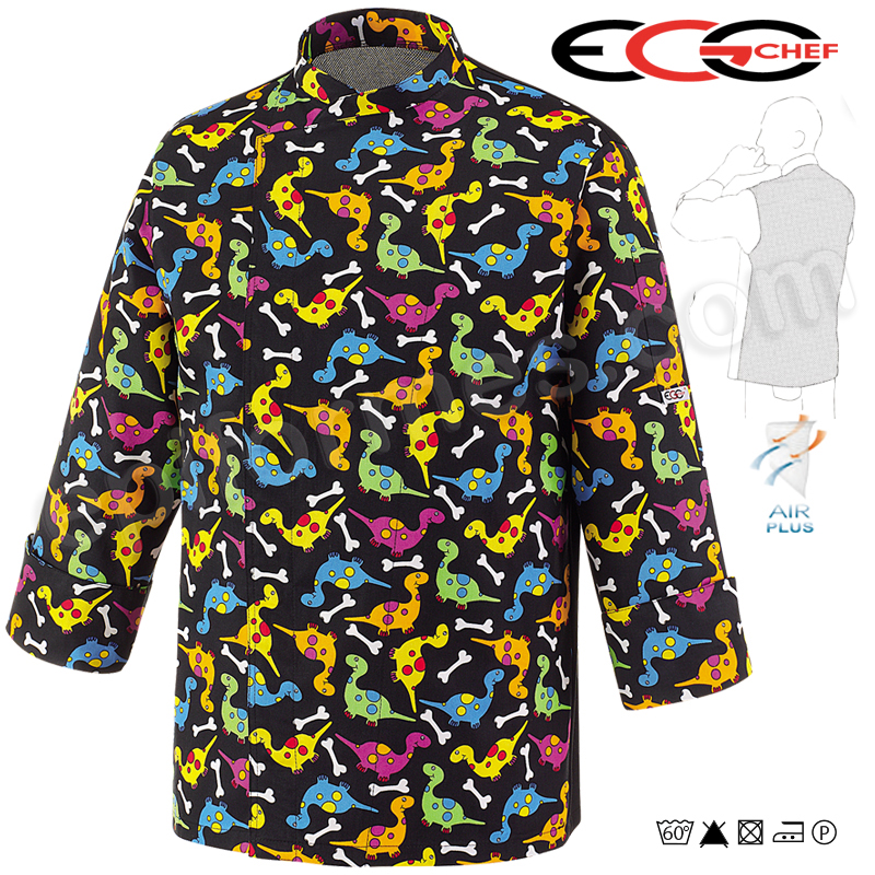 Chaqueta Cocina Estampada Dinos