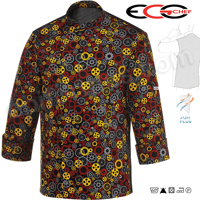 Chaqueta egochef Cocinero engranajes