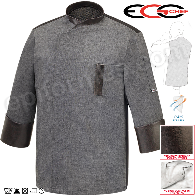 Chaqueta cocina Jocker grey mix