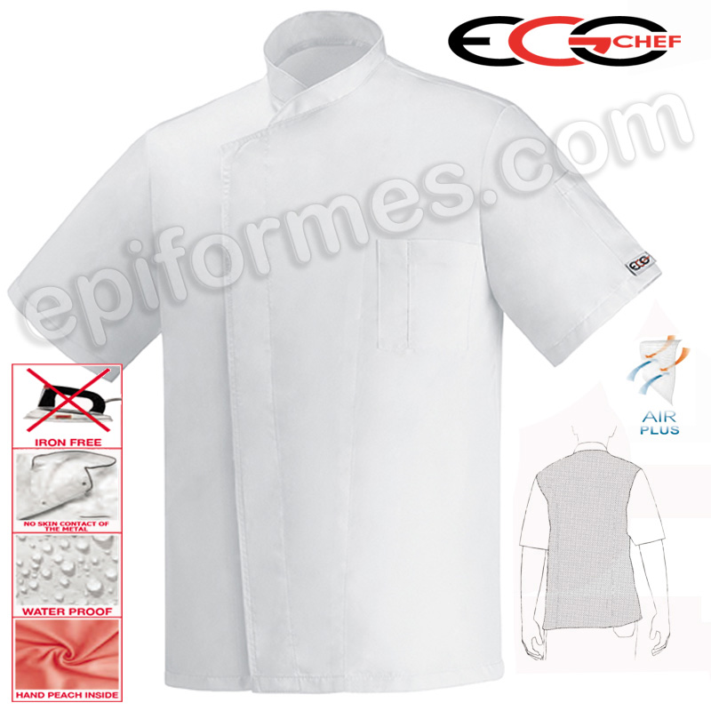 Chaqueta cocina Ottavio, Fresca Y Seca blanca