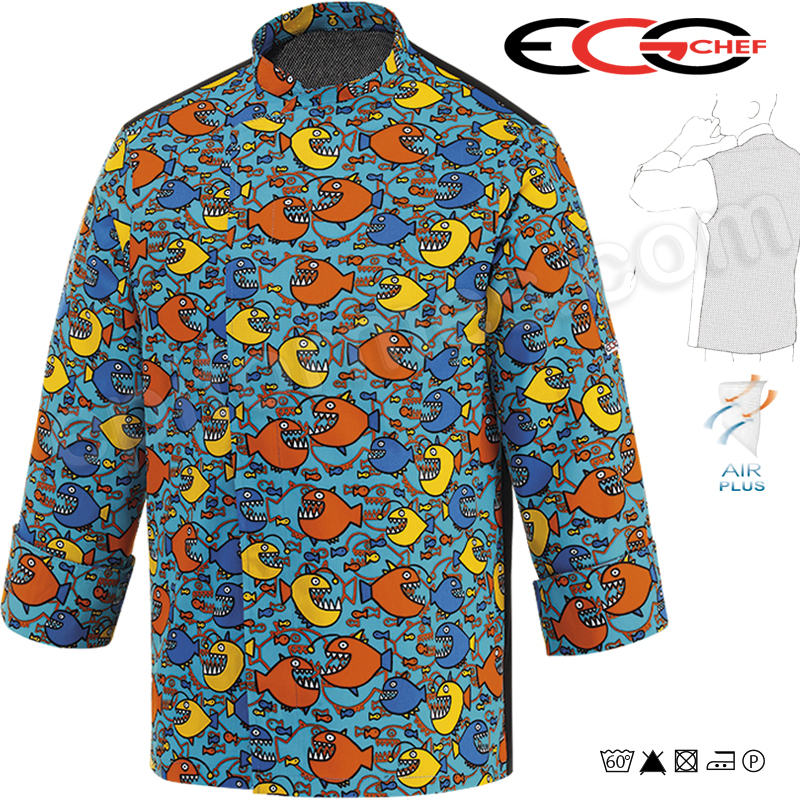 Chaqueta egochef Cocinero tiburones