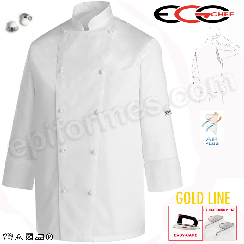 Chaqueta cocina Andrea blanca