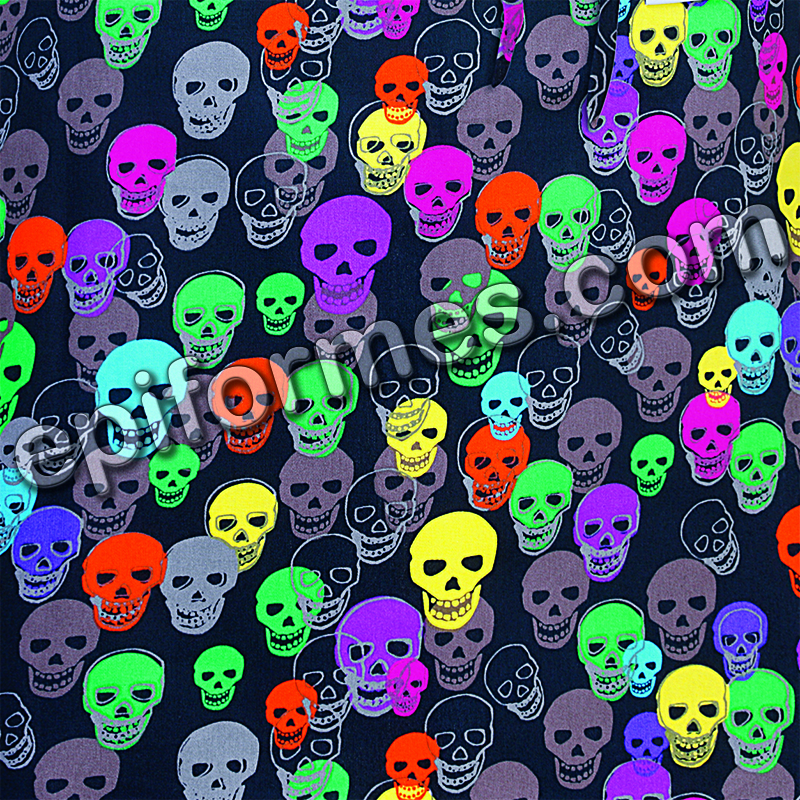 Delantales Egochef Modelo calaveras colores