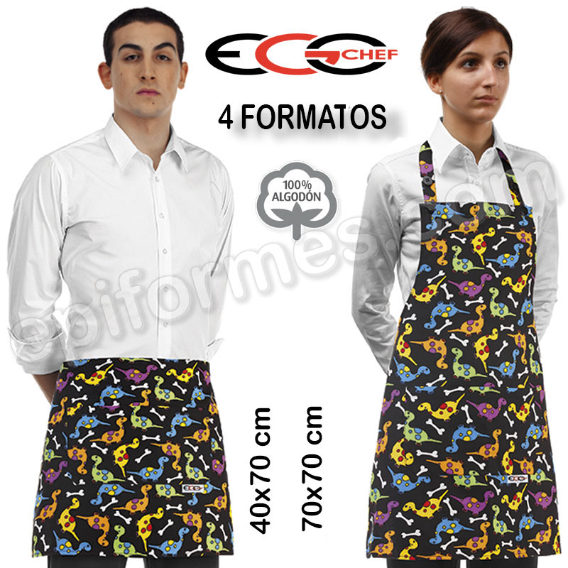 Delantales Egochef Modelo dinos