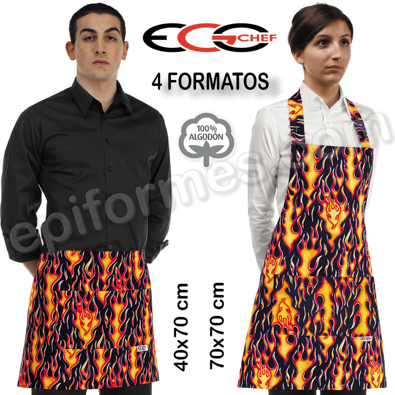 Delantales Egochef Modelo llamas